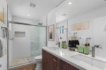 En Suite Master Bath With Walk-In Shower With a Waterfall Shower Head